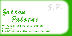 zoltan palotai business card